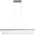 N&auml;ve Led-H&auml;ngeleuchte Nobilis, Nickel, Metall, Kunststoff, Glas, 6x120x100 cm, 3