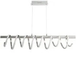 N&auml;ve Led-H&auml;ngeleuchte Belleza, Nickel, Metall, 6x150x100 cm, Lampen & Leuchten,