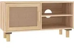 vidaXL Tv-Schrank, Braun, Holz, 30x40x80 cm, Wohnzimmer, Wohnw&auml;nde, Lowboards,