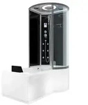 AcquaVapore by Sandra Jentho Duschkabine, Schwarz, Glas, Kunststoff, Metall,