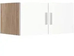 Xora Aufsatzschrank, Wei&szlig;, Eiche, Holzwerkstoff, 80x40x54 cm, BQ - B&uuml;ndnis f&uuml;r