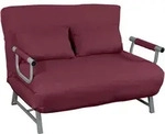 Mid.you Schlafsofa, Rot, Textil, 2-Sitzer, F&uuml;llung: Schaumstoff, 127x95x78 cm,