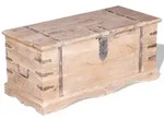vidaXL Truhe, Braun, Holz, Akazie, Schlafzimmer, Betten, Bettkasten