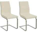 CLP Schwingstuhl, Creme, Metall, 40x90x50 cm, Esszimmer, St&uuml;hle, Esszimmerst&uuml;hle,