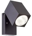 Brilliant Aussenwandstrahler, Schwarz, Metall, 6.5x10x9.5 cm, Lampen & Leuchten,
