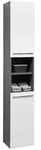 Xora Hochschrank Gloss, Anthrazit, Wei&szlig; Hochglanz, Kunststoff, 3 F&auml;cher, einzeln