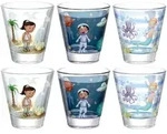 Leonardo Kinder-Gl&auml;serset Bambini Aventura, Klar, Glas, 6-teilig, 215 ml,
