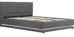 Habitat Garten Bett, Grau, Textil, 200x160 cm, Schlafzimmer, Betten, Polsterbetten