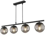 Globo H&auml;ngeleuchte Blama, Schwarz, Metall, Glas, l&auml;nglich,l&auml;nglich, 15x120x90 cm,