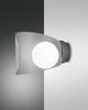 Fabas Luce Led-Wandleuchte Adria, Silber, Metall, Glas, 16x18x16 cm, ISO 9001,...