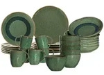Leonardo Living Tafelservice, Gr&uuml;n, Keramik, 30-teilig, 2x2x2 cm, Essen & Trinken,