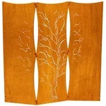 Home Deluxe Sichtschutz, Orange, Metall, 41.5x120 cm, Sonnenschutz & Sichtschutz,