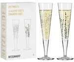 Ritzenhoff Champagnergl&auml;ser, Gold, Glas, Essen & Trinken, Gl&auml;ser, Champagner- &
