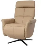MCW Relaxsessel, Taupe, Leder, 76x110x153 cm, Wohnzimmer, Sessel, Relaxsessel