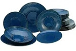 Creatable Tafelservice Sea Breeze Blue, Blau, Keramik, 18-teilig, Essen & Trinken,