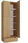 Mid.you Schuhschrank, Buche, Kunststoff, 3 F&auml;cher, 1 Schublade(n) Schubladen,