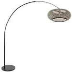 Stehleuchte Sparkled Light, Schwarz, Naturmaterialien, rund,rund, 50x240x230...