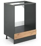 Vicco Herdumbauschrank, Honigeiche, Anthrazit, Holzwerkstoff, 1 F&auml;cher, Rechteckig,