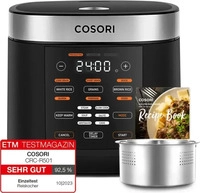 COSORI CRC-R501-KEU Reiskocher 5 Liter inkl. Reisl&ouml;ffel und Messbecher CRC-R501-KEU