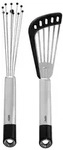 GEFU&reg; Pfannenwender- und Kugel-Schneebesen-Set PRIMELINE Edelstahl und Silikon
