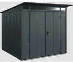 H&ouml;rmann Ecostar Metall-Ger&auml;tehaus Elegant mit Pultdach Typ 2, 248 x 283