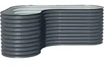 Westmann Metall Hochbeet "Grow Faster L-Form",anthrazit,240 x 160 x 82 cm (L x...