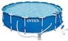 Intex 128242GN, Intex Frame Swimming Pool Set "Rondo ", blau, Ø 457 x 122 cm, Inkl.