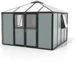 Vitavia Ger&auml;tehaus "Universum",schwarz / salbei gr&uuml;n,10,2 m2