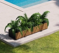 Herstera Garden HG31835101, Herstera Garden Pflanzk&uuml;bel Deco Planter Xic Wood...