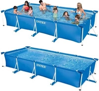 Intex 128273NP, Intex Frame Swimming Pool Set Serie "Family IV", blau, 450 x...