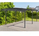Westmann Metall Carport "Stockholm" mit Runddach aus Doppelstegplatten, 576 x 300 x