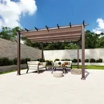 Paragon Outdoor Aluminium Pergola / Pavillon "Florida" mit ausziehbarem