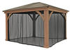 Westmann Moskitonetz für Holzpavillon Yukon 14x12,schwarz,