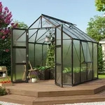 Vitavia Gew&auml;chshaus "Olymp 6700",schwarz,6,7 m2