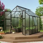 Vitavia Gew&auml;chshaus "Olymp 6700",schwarz,6,7 m2