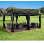 Sojag Pavillon Meridien 12x16,anthrazit,365 x 485 x 270 cm (L x B x H)
