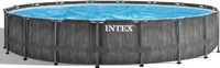 Intex 126744NP, Intex Frame Swimming Pool Set "Prism Greywood" inkl.