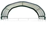 Shelter Logic Weidezelt, Weideunterstand 370 x 370 x 170 cm,gr&uuml;n,13,7 m2