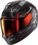 Shark Ridill 2 Molokai, Integralhelm - Matt Schwarz/Grau/Rot - L
