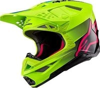 Alpinestars Supertech S-M10 Unite, Motocrosshelm - Neon-Gelb/Schwarz/Pink - M