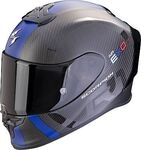 Scorpion EXO-R1 Evo Carbon Air MG, Integralhelm - Matt-Schwarz/Blau - XXL