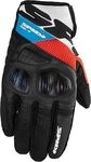 Spidi Flash-R Evo, Handschuhe - Schwarz/Wei&szlig;/Rot/Hellblau - XL