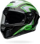 Bell Race Star DLX Flex Xenon, Integralhelm - Schwarz/Wei&szlig;/Gr&uuml;n - S