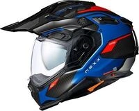 Nexx X.WED3 Pro Keyo, Endurohelm - Matt Blau/Rot - L