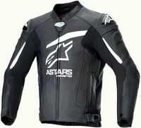 Alpinestars GP Plus R V4 Airflow, Lederjacke perforiert - Schwarz/Wei&szlig; - 48