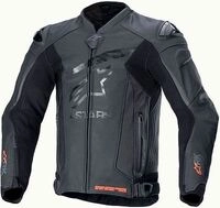 Alpinestars GP Plus R V4 Rideknit, Lederjacke perforiert - Schwarz/Schwarz - 58