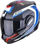 Scorpion EXO-Tech Evo Carbon Cosy, Modularhelm - Schwarz/Wei&szlig;/Blau/Rot - XXL