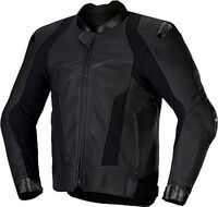 Alpinestars Missile V3, Lederjacke - Schwarz/Schwarz - 48