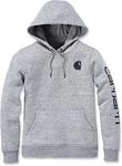 Carhartt Clarksburg Logo, Kapuzenpullover Damen - Hellgrau - L