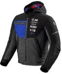 Revit Haste H2O, Textiljacke wasserdicht - Schwarz/Dunkelgrau/Blau - S